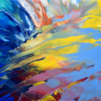 Pittura intitolato "Beyond The Sky 2" da Jacob Jugashvili, Opera d'arte originale, Smalto