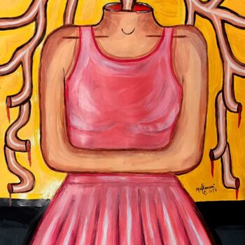 Pintura titulada "A BAILARINA" por Matheus Fernando Gomes De Azevedo (Mathenovê), Obra de arte original, Acrílico Montado en…