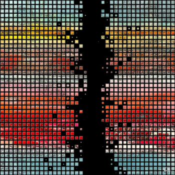 数字艺术 标题为“Fausse fracture” 由Philippe De Vanilly, 原创艺术品, 数字油画