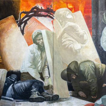 绘画 标题为“LIBERTY. THE WINTER…” 由Dmytro Dotsenko, 原创艺术品, 油