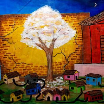 Pintura titulada "O DEPÓSITO" por Matheus Fernando Gomes De Azevedo (Mathenovê), Obra de arte original, Acrílico Montado en…