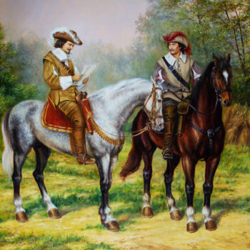 Peinture intitulée "Letter from the Que…" par Valeriy Bulat, Œuvre d'art originale, Huile Monté sur Châssis en bois