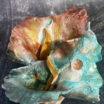 雕塑 标题为“Fleur d’écume” 由Roxane Chaplet, 原创艺术品, 粘土