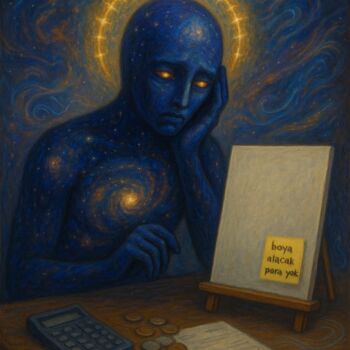 Digital Arts titled ""the god who cannot…" by Cem Eker, Original Artwork, Stencil