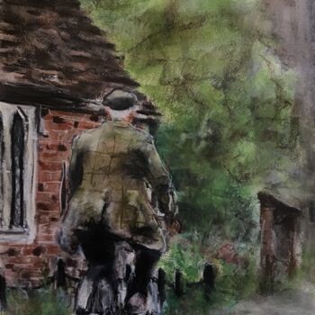 Drawing titled "The whistler." by Victoria General, Original Artwork, Pastel