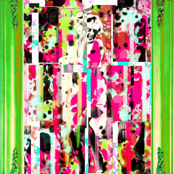 Arts numériques intitulée "Pop art célébrité 9…" par Yank, Œuvre d'art originale, Collage numérique