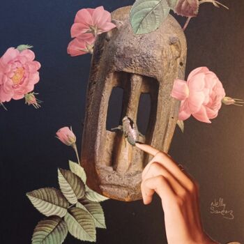 Collages intitulée "Exil 2 : hommage à…" par Nelly Sanchez, Œuvre d'art originale, Collages