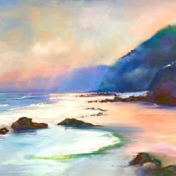 Painting titled "Après l'orage" by Brigitte Bouron, Original Artwork, Pastel