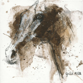 Peinture intitulée "Nu Equin 282" par Benedicte Gele, Œuvre d'art originale, Acrylique Monté sur Châssis en bois