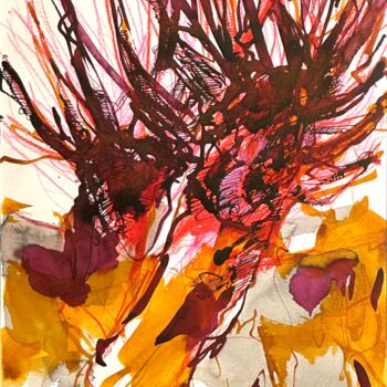 图画 标题为“FLOWERS 3” 由Stephan Geisler, 原创艺术品, 墨