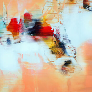 Painting titled "_Abstract...." by Konstantin Grabowski, Original Artwork, Oil Mounted on Wood Stretcher frame