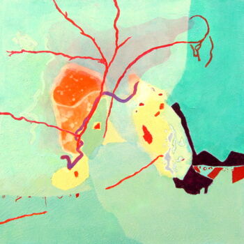 Peinture intitulée "Partition 21 (2)" par Anne-Marie Mary, Œuvre d'art originale, Acrylique Monté sur Châssis en bois
