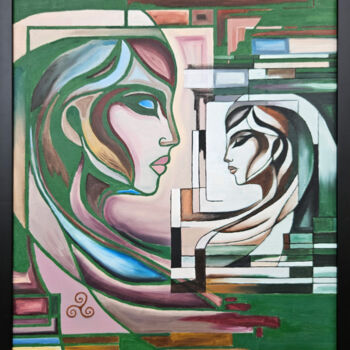Painting titled "Catharsis 5 (Alex)" by Alida Velea, Original Artwork, Oil