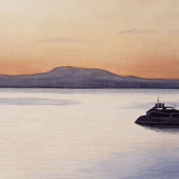 Painting titled "Красота начала |C'e…" by Olha Krasko, Original Artwork, Watercolor