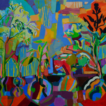 Painting titled "Legend of a rural y…" by Ivan Stoyanov, Original Artwork, Oil