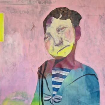 Painting titled "The unshakable" by Romy Van Rijckevorsel, Original Artwork, Acrylic Mounted on Aluminium