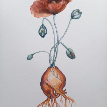 Painting titled "Dream Within a Dream" by Marija Stefanovic, Original Artwork, Pigments