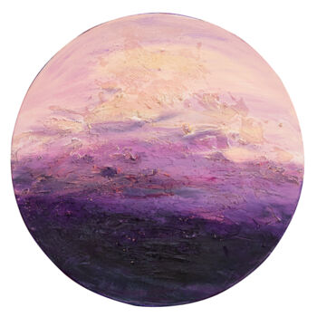 Painting titled "Neptune" by Tetiana Bilous, Original Artwork, Oil Mounted on Wood Stretcher frame