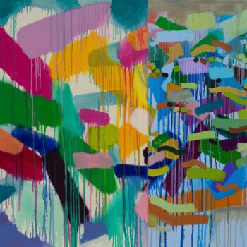 Painting titled "Voyage to Earth XVI" by Ivan Stoyanov, Original Artwork, Oil