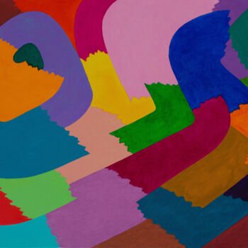 Painting titled "Colour Expanse XII" by Ivan Stoyanov, Original Artwork, Oil