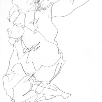 Desenho intitulada "Life drawing" por Simon Ralfe, Obras de arte originais, Lápis