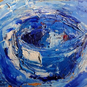 Pintura intitulada "Blue bowl" por Simon Ralfe, Obras de arte originais, Óleo
