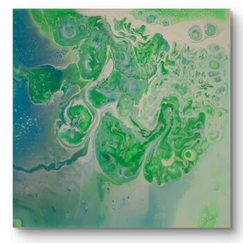 Painting titled "Fluid Art Painting…" by Mirele, Original Artwork, Acrylic