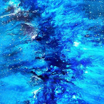 Dessin intitulée "tissage de brume" par Iakim, Œuvre d'art originale, Acrylique Monté sur Châssis en bois