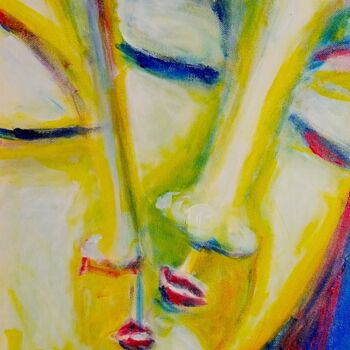 Painting titled "Tenderness" by Doris Carstens, Original Artwork, Acrylic