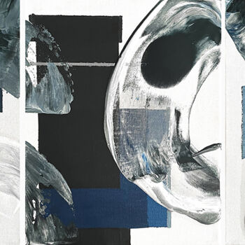 Peinture intitulée "HERMÉ.S BLUE" par Isalan, Œuvre d'art originale, Acrylique Monté sur Châssis en bois