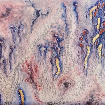 Pittura intitolato "Origin" da Silvia Sas, Opera d'arte originale, Smalto