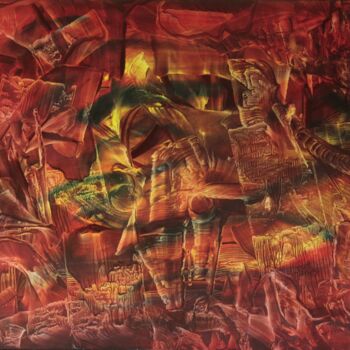 Peinture intitulée "N°189" par Bernard Waechter, Œuvre d'art originale, Huile Monté sur Châssis en bois