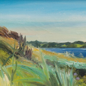 Painting titled "Blaue Ostsee / Nord…" by Ute Meyer, Original Artwork, Oil