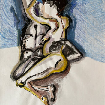 「1пок / The id, ego,…」というタイトルの描画 Leni Smoragdovaによって, オリジナルのアートワーク, 鉛筆