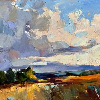Painting titled "Where the Light Bre…" by Daria Zavadenko, Original Artwork, Oil