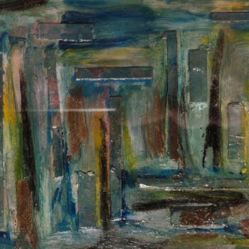 Painting titled "La Tour Eiffel en a…" by Rea Schenk, Original Artwork, Acrylic