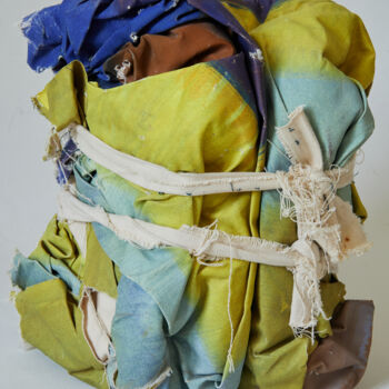 「Wrapped Canvas 1 /…」というタイトルの彫刻 Simon Findlayによって, オリジナルのアートワーク, ファブリック