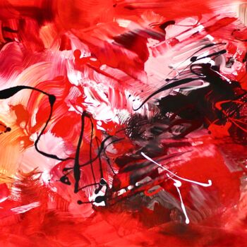 Painting titled "Quiet Flame I" by Paresh Nrshinga F R S A, Original Artwork, Acrylic Mounted on Wood Stretcher frame