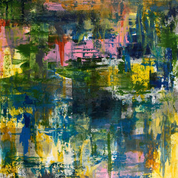 「Abstract landscape…」というタイトルの絵画 Peter Kilbによって, オリジナルのアートワーク, アクリル