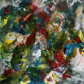 Картина под названием "Abstract landscape…" - Peter Kilb, Подлинное произведение искусства, Акрил