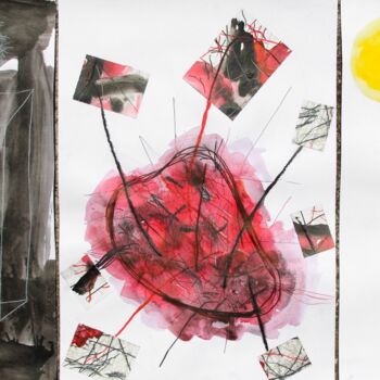Painting titled ""Heart! We will for…" by Giulio Benatti, Original Artwork, Collages