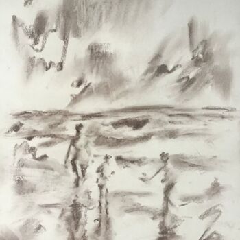 Desenho intitulada "For a brief space." por Victoria General, Obras de arte originais, Pastel