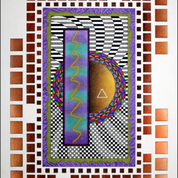 Dessin intitulée "A NIGHT ON THE TILE…" par Knight Sherring, Œuvre d'art originale, Encre Monté sur Carton