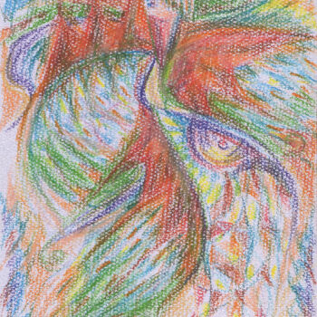Peinture intitulée "4. Ethno Ukraine Mo…" par Tanya Dolya, Œuvre d'art originale, Pastel