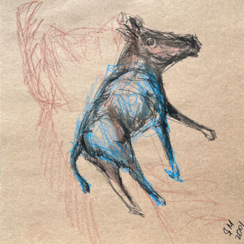 제목이 "1o4t / Back to the…"인 그림 Leni Smoragdova로, 원작, 연필