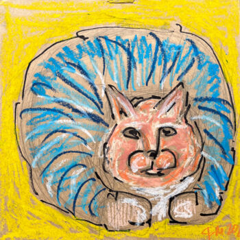 Drawing titled "i3a3 / Back to the…" by Leni Smoragdova, Original Artwork, Pastel