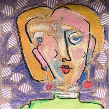 Drawing titled "a5p5 / Back to the…" by Leni Smoragdova, Original Artwork, Pastel