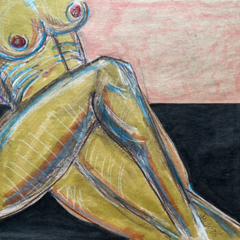 Drawing titled "a9u5 / Back to the…" by Leni Smoragdova, Original Artwork, Marker