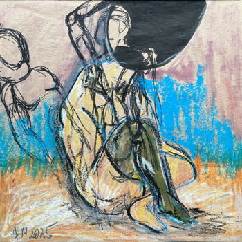 Drawing titled "1l54 / Back to the…" by Leni Smoragdova, Original Artwork, Marker