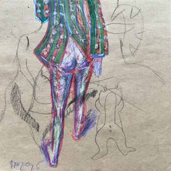 图画 标题为“1oh6 / Back to the…” 由Leni Smoragdova, 原创艺术品, 木炭